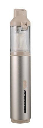 Portable Cordless Handheld Vacuum Cleaner - 16000Pa Suction, 3x2000mAh Battery, Multiple Attachments(Gold).
