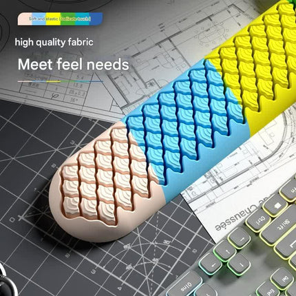 Ergonomic Keyboard & Mouse Wrist Rest Set - Soft Silicone, Non-Slip Base, Comfortable Support(purple).