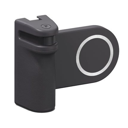 MagSafe Compatible Camera Grip & Phone Stand with Detachable Bluetooth Remote - Versatile Photography Assistant(grey).