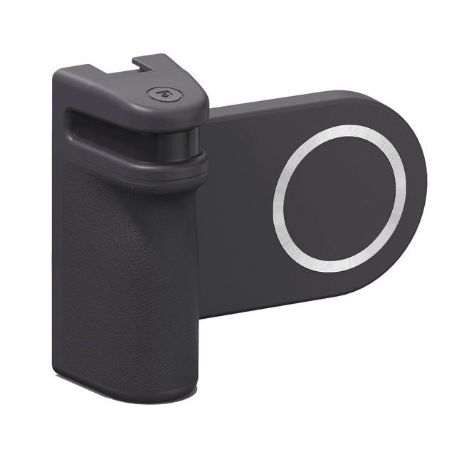 MagSafe Compatible Camera Grip & Phone Stand with Detachable Bluetooth Remote - Versatile Photography Assistant(grey).