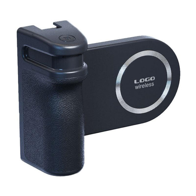 MagSafe Compatible Camera Grip & Phone Stand with Detachable Bluetooth Remote - Versatile Photography Assistant(black).