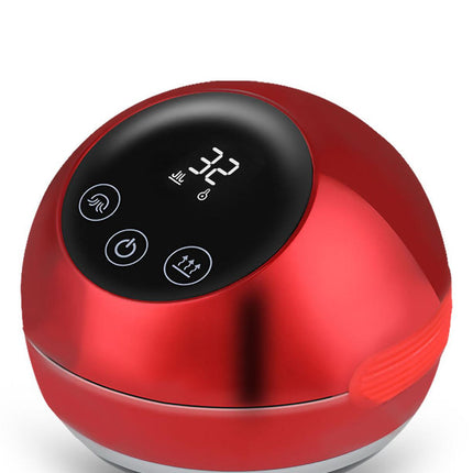 Smart Electric Cupping & Gua Sha Massager with Red Light Therapy & Magnetic Stones - 5 Levels, Rechargeable(red).