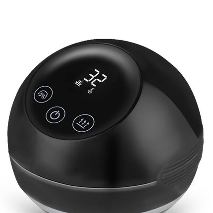 Smart Electric Cupping & Gua Sha Massager with Red Light Therapy & Magnetic Stones - 5 Levels, Rechargeable(black).
