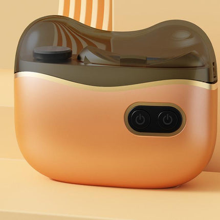 Electric Nail Clipper & Grinder - 2-in-1 Automatic Trimmer with 2 Speeds, Type-C Charging, Safe for All Ages(Orange).