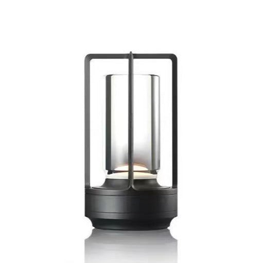 Cross-Shaped LED Table Lamp - Black Touch Button with USB Charging.