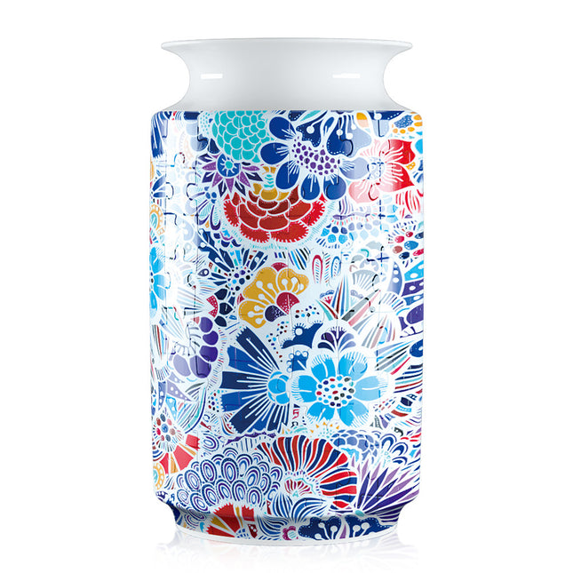 Colorful Style 4 DIY 3D Puzzle Vase - Creative Jigsaw Flower Holder with Waterproof Liner - Decorative Home Accent & Unique Gift.