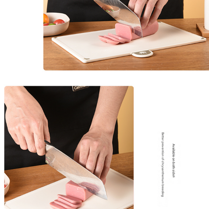 Coloerful 4-Piece Colour-Coded Index Cutting Board Set with Storage Stand - Food-Safe PP, Non-Slip, Easy Clean Kitchen Chopping Boards.