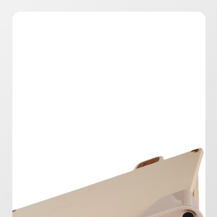Beige 4-Piece Index Cutting Board Set with Ventilated Storage Stand - Food-Safe PP Kitchen Chopping Boards.