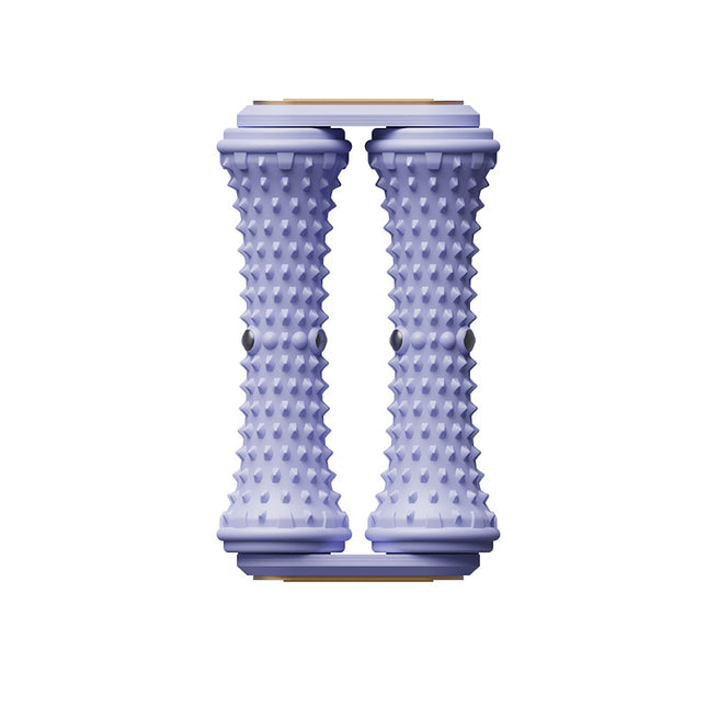 Purple Ergonomic Dual Foot Massage Roller - Deep Tissue Relief for Plantar Fasciitis, Arch Pain & Tired Feet.