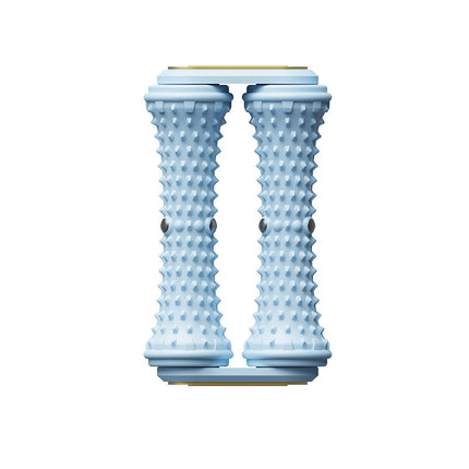 Blue Ergonomic Dual Foot Massage Roller - Deep Tissue Relief for Plantar Fasciitis, Arch Pain & Tired Feet.