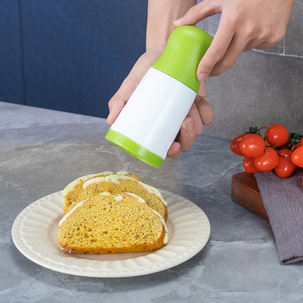 2 Pcs Green and White Manual Rotary Herb Grinder & Spice Mill - Effortless Mincing with Stainless Steel Blades for Fresh Herbs, Garlic & Spices.