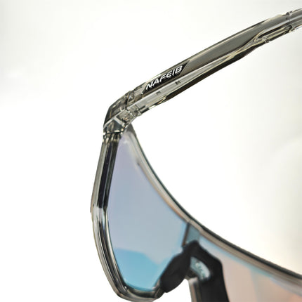 Grey frame and photochromic Grey lenses Photochromic Cycling Sunglasses - Lightweight TR90 Frame, HD Vision for Road Biking & Running.