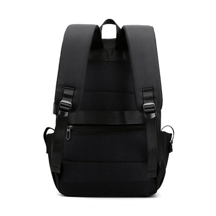 Grey Modern Anti-Theft Laptop Backpack with USB Charging Port - Water-Repellent Travel & Business Bag for 15.6 Inch Laptops.