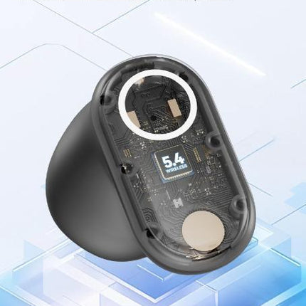 Beige Feather-Light TWS Earbuds - Bluetooth 5.4, Hi-Fi Sound, LED Display Case, 60H+ Playtime, Touch Control.