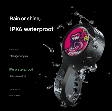 Black Style A Ultra-Loud Electric Bike Horn - 130dB USB Rechargeable, IPX6 Waterproof, Easy Mount Bicycle Safety Bell.