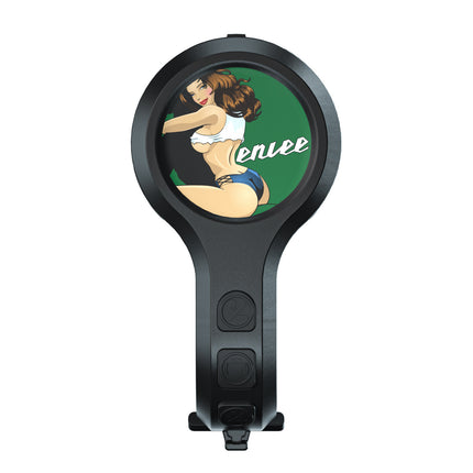Black Style B Ultra-Loud Electric Bike Horn - 130dB USB Rechargeable, IPX6 Waterproof, Easy Mount Bicycle Safety Bell.