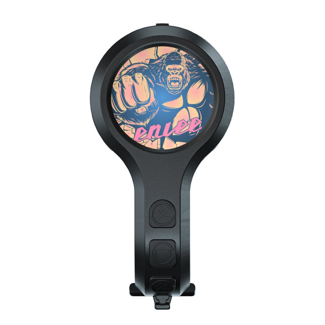 Black Style C Ultra-Loud Electric Bike Horn - 130dB USB Rechargeable, IPX6 Waterproof, Easy Mount Bicycle Safety Bell.
