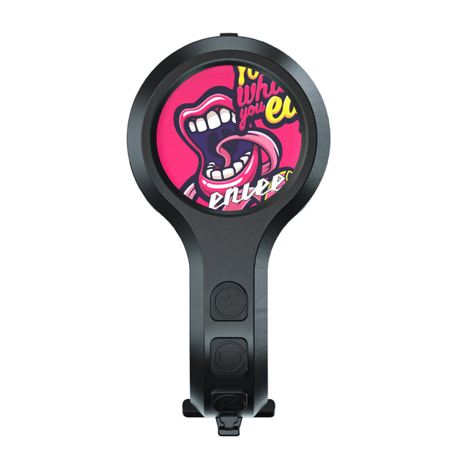 Black Style E Ultra-Loud Electric Bike Horn - 130dB USB Rechargeable, IPX6 Waterproof, Easy Mount Bicycle Safety Bell.