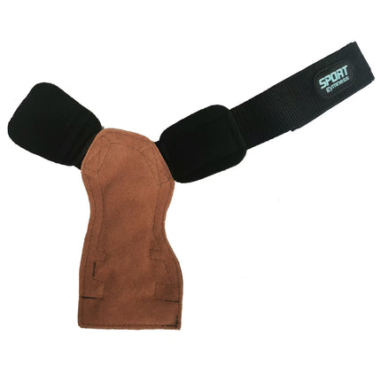 Size L Dark Brown Premium Cowhide Leather Weightlifting Gloves with Wrist Support - Non-Slip Grip, Breathable Fitness Workout Gloves for Gym, WODs, Dumbbells.