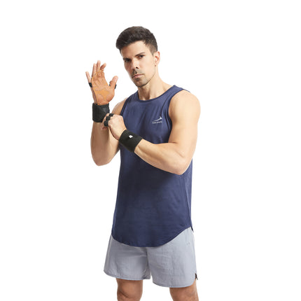 Size L Dark Brown Premium Cowhide Leather Weightlifting Gloves with Wrist Support - Non-Slip Grip, Breathable Fitness Workout Gloves for Gym, WODs, Dumbbells.