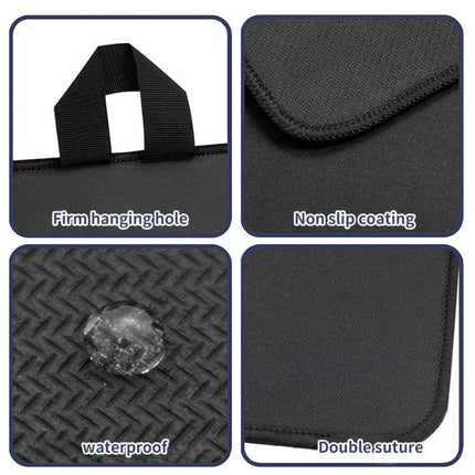 Black Premium Heat Resistant Stovetop Protector Mat - Waterproof, Anti-Slip & Easy Clean Kitchen Guard (61.5x53cm).