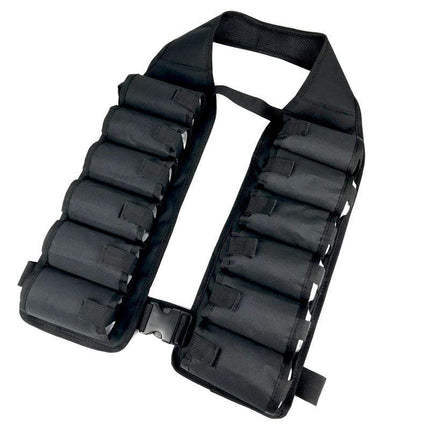 Black Ultimate 12-Can Beverage Carrier Vest - Hands-Free Outdoor Party Backpack.