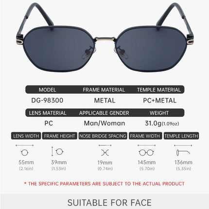Pink Brown Gradient Lenses Chic Oval Sunglasses for Women - UV400 Protection Lightweight Metal Frame, Comfortable Design.
