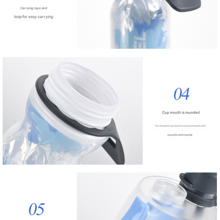 Yellow 500ML Insulated Sports Water Bottle with Cooling Mist - Triple-Layer Design Keeps Drinks Cold for Hours - Portable PE Misting Bottle.
