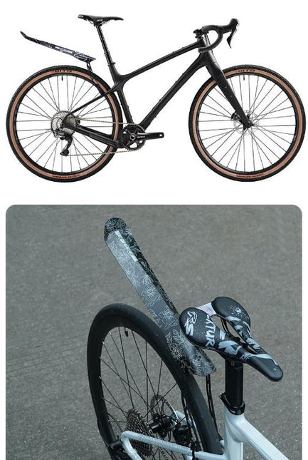 Style A Black Lightweight Bicycle Rear Mudguard - Adjustable PP5 Fender for MTB, Road & Folding Bikes (NOT for V-Brakes).