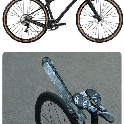 Style D Black and Pink Lightweight Bicycle Rear Mudguard - Adjustable PP5 Fender for MTB, Road & Folding Bikes (NOT for V-Brakes).