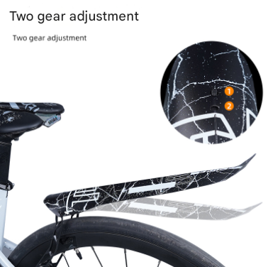Style D Black and Pink Lightweight Bicycle Rear Mudguard - Adjustable PP5 Fender for MTB, Road & Folding Bikes (NOT for V-Brakes).