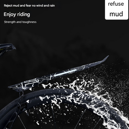 Style D Black and Pink Lightweight Bicycle Rear Mudguard - Adjustable PP5 Fender for MTB, Road & Folding Bikes (NOT for V-Brakes).