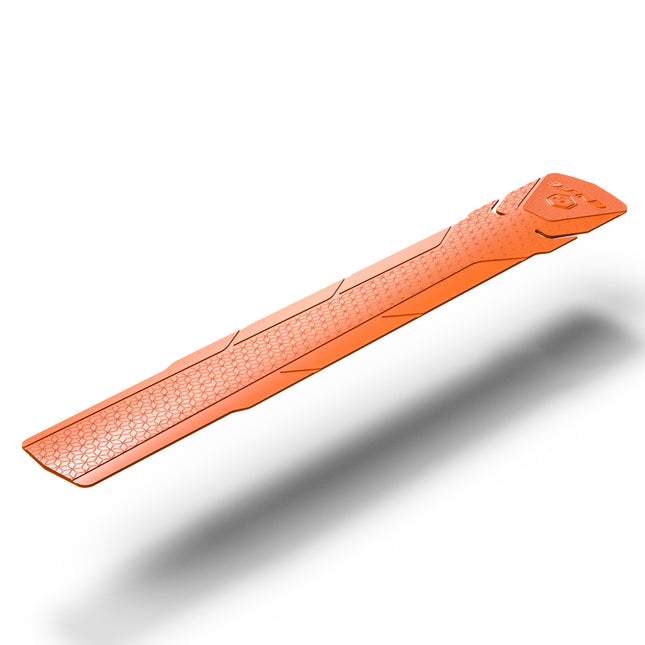 2 Pcs Orange Durable Bicycle Frame Down Tube Protector Sticker  - Anti-Scratch Guard for MTB & Road Bikes.