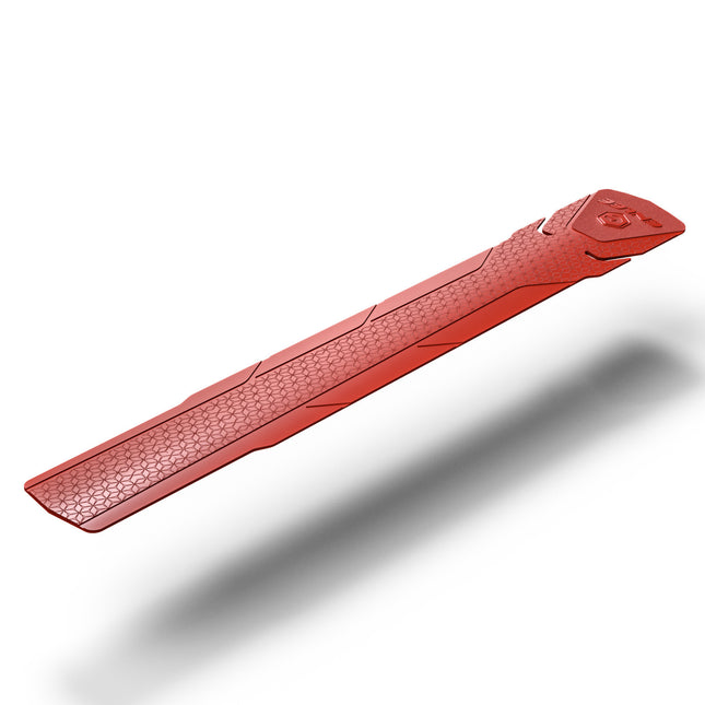 2 Pcs Red Durable Bicycle Frame Down Tube Protector Sticker  - Anti-Scratch Guard for MTB & Road Bikes.