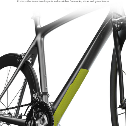 2 Pcs Red Durable Bicycle Frame Down Tube Protector Sticker  - Anti-Scratch Guard for MTB & Road Bikes.