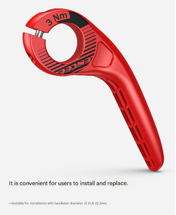 Black Ultralight Ergonomic Bike Bar Ends - High-Strength Composite Horn Grips (22.2mm).