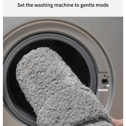 Green Ultra Absorbent Plush Bath Mat - Non-Slip Bathroom Rug with Innovative Foot Drying Pocket.