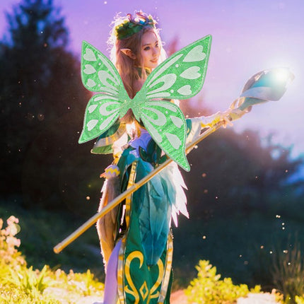 White Sparkling Fairy Wings - Lightweight Glitter Butterfly Costume Accessory for Kids & Adults.