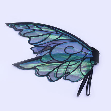White Enchanting Iridescent Fairy Wings - Sparkle Butterfly Elf Wings for Costume Parties, Cosplay & Dress-Up Fun.