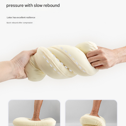 Green Reversible Memory Foam Travel Pillow - All-Season Comfort Neck Support for Deep Sleep & Portability.