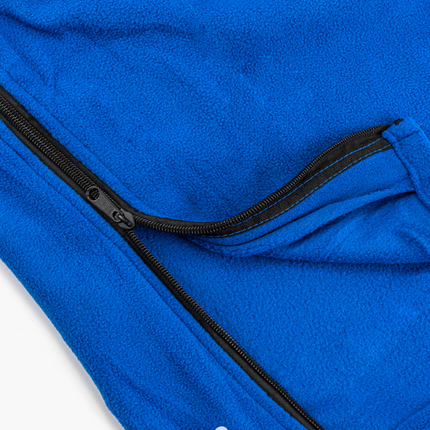 Blue Versatile Double-Sided Fleece Bag Liner - Lightweight & Portable Travel Blanket for Camping & Outdoors.