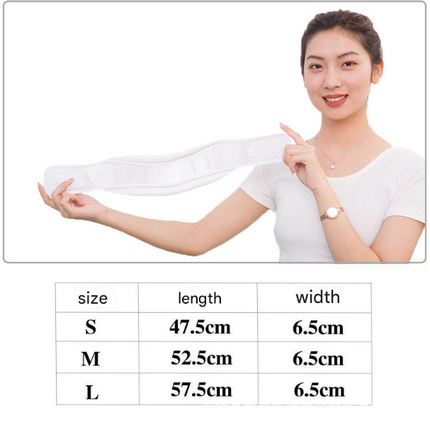 Size L White Adjustable Cervical Collar Neck Brace - Breathable Support for Pain Relief & Posture.