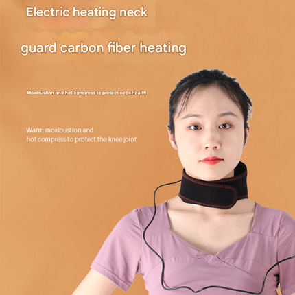 Light Grey Heated Vibrating Neck Wrap - USB Powered Massager for Soothing Pain Relief with 3 Heat & 3 Vibration Modes.