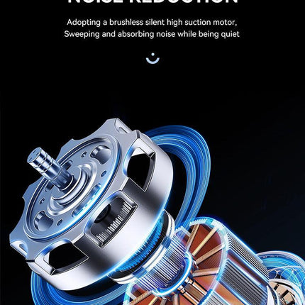 White Smart Robotic Floor Mop with Humidifier Spray - Ultra-Slim Automatic Wet & Dry Floor Cleaner.