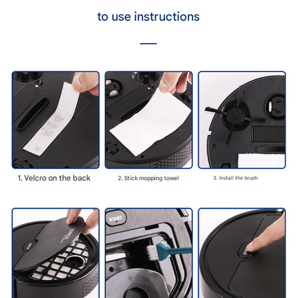 White 3-in-1 Smart Robot Vacuum Cleaner - Automatic Sweeping, Mopping & Suction for Hard Floors & Pet Hair.