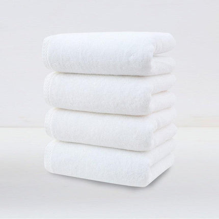 White Plush Cotton Hand Towel Set (4-Pack) - Ultra Soft, Absorbent & Quick-Drying Face Towels for Bathroom.