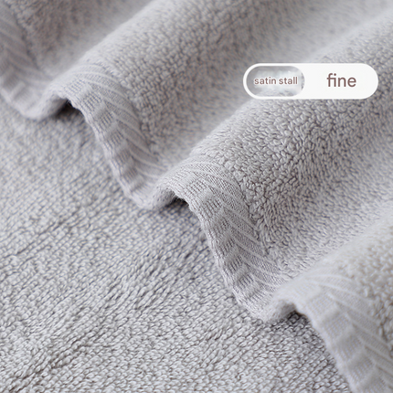 Light Grey Plush Cotton Hand Towel Set (4-Pack) - Ultra Soft, Absorbent & Quick-Drying Face Towels for Bathroom.