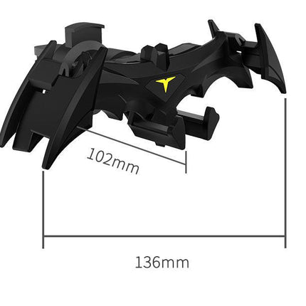 Black Creative Bat-Style Gravity Car Phone Mount - Secure Air Vent Holder with 360 Rotation.