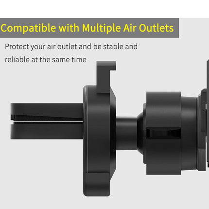 Black Creative Bat-Style Gravity Car Phone Mount - Secure Air Vent Holder with 360 Rotation.