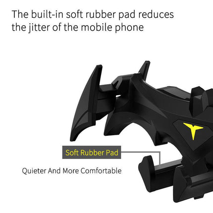 Black Creative Bat-Style Gravity Car Phone Mount - Secure Air Vent Holder with 360 Rotation.
